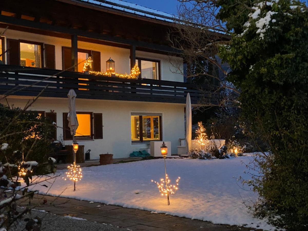 Charmantes Garten-Apartment: Erholung Im Chiemgau Unterwossen Bagian luar foto